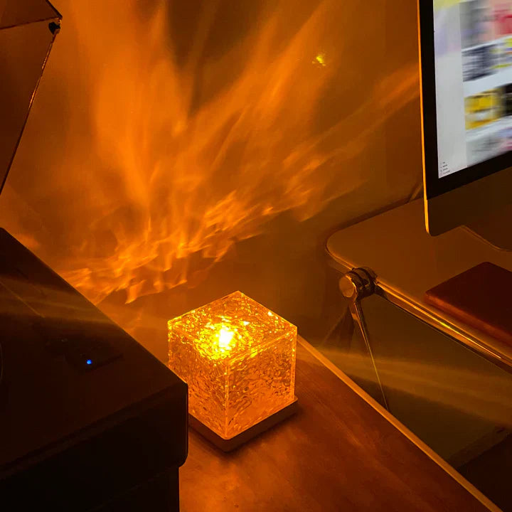 Dynamic Water Wave Projector Night Light with Remote Control
