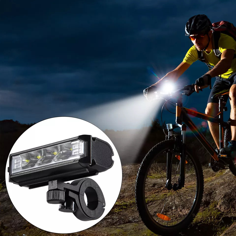 Powerful Rechargeable LED Bicycle Light with Quick-Release Mount
