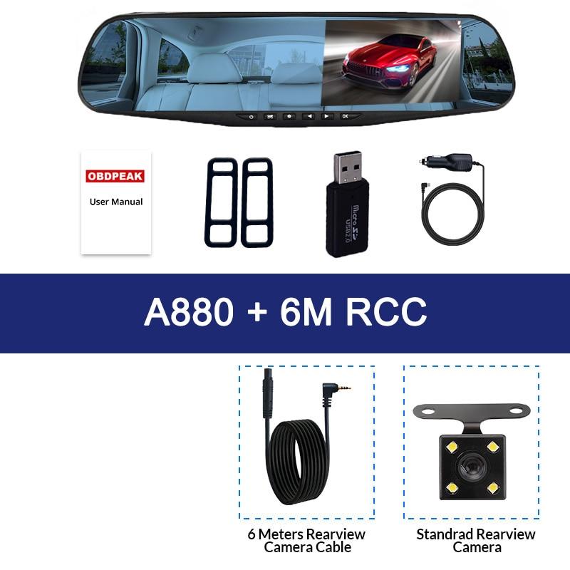 Dual 1080p HD Dashcam with Night Vision and Parking Monitoring