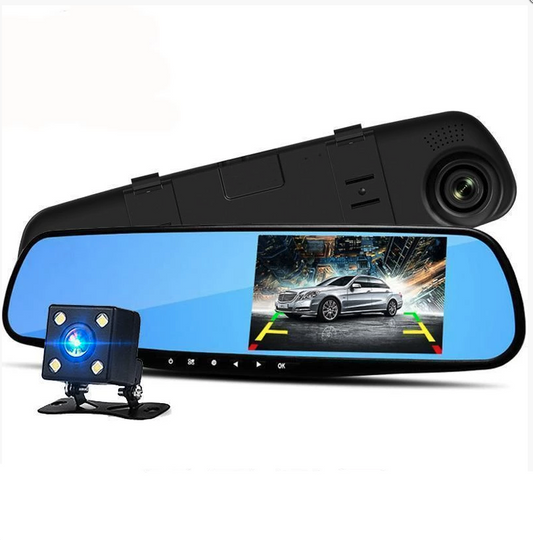 Dual 1080p HD Dashcam with Night Vision and Parking Monitoring