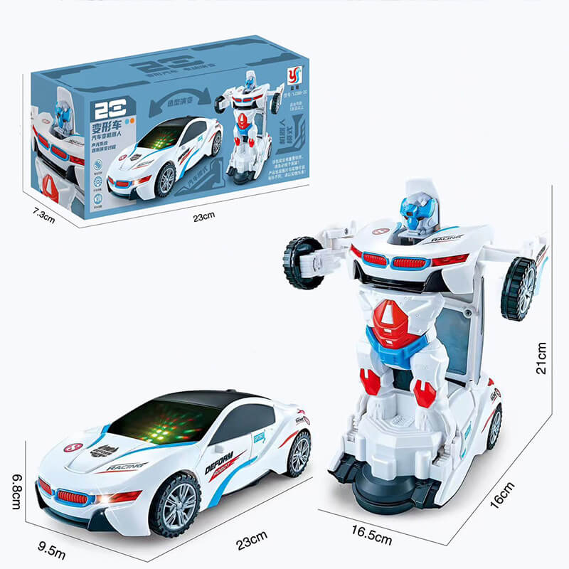 Electronic Shape-Shifting Robot Car with Collision Sensors