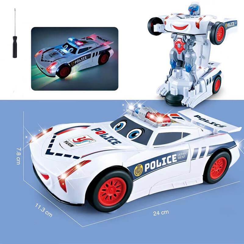 Electronic Shape-Shifting Robot Car with Collision Sensors