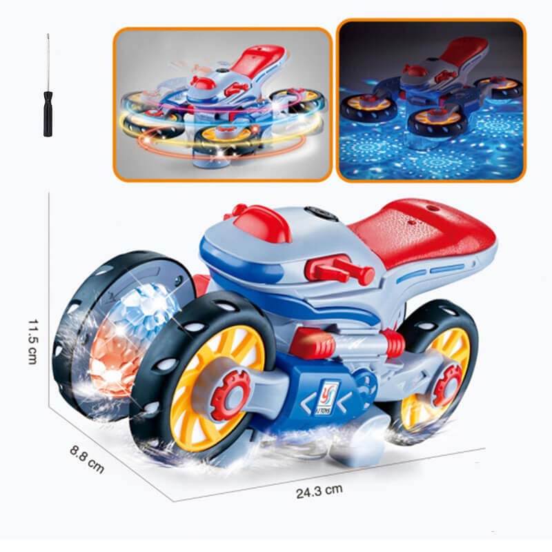 Electronic Shape-Shifting Robot Car with Collision Sensors