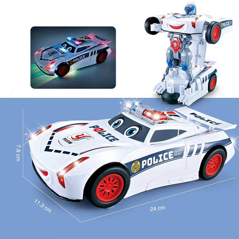 Electronic Shape-Shifting Robot Car with Collision Sensors