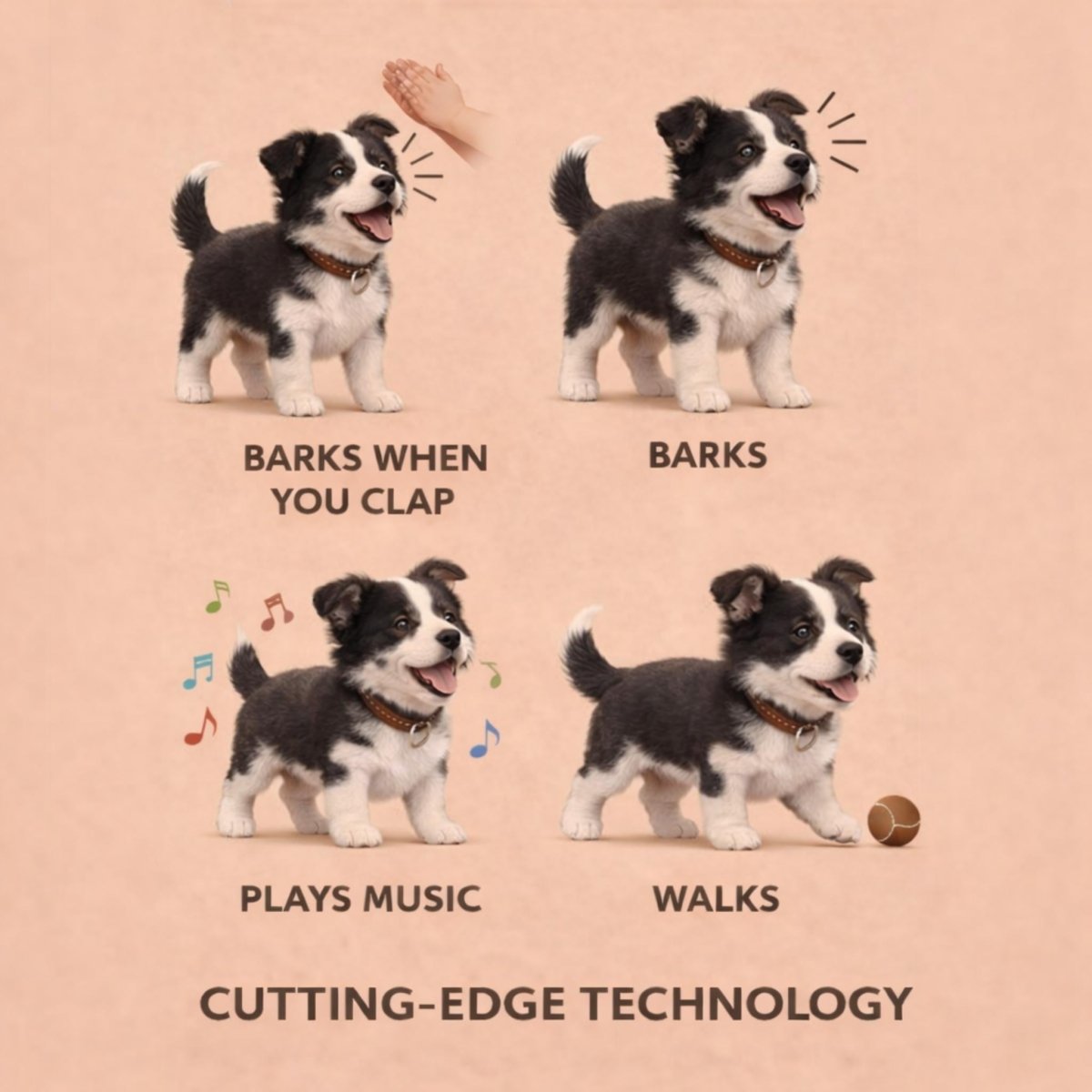 Interactive Plush Toy Dog That Walks and Barks