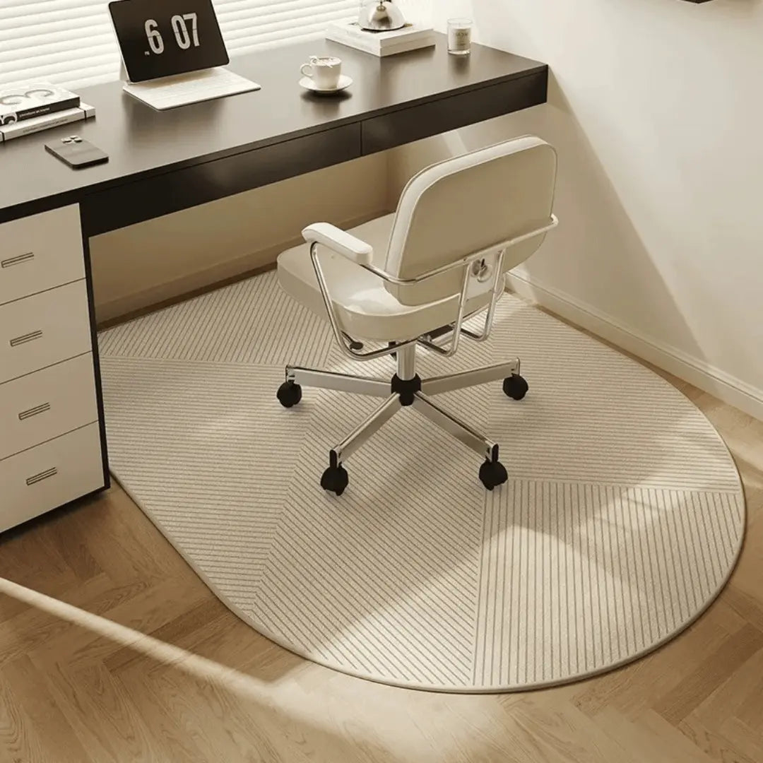 Modern Short-Loop Velour Office Chair Mat
