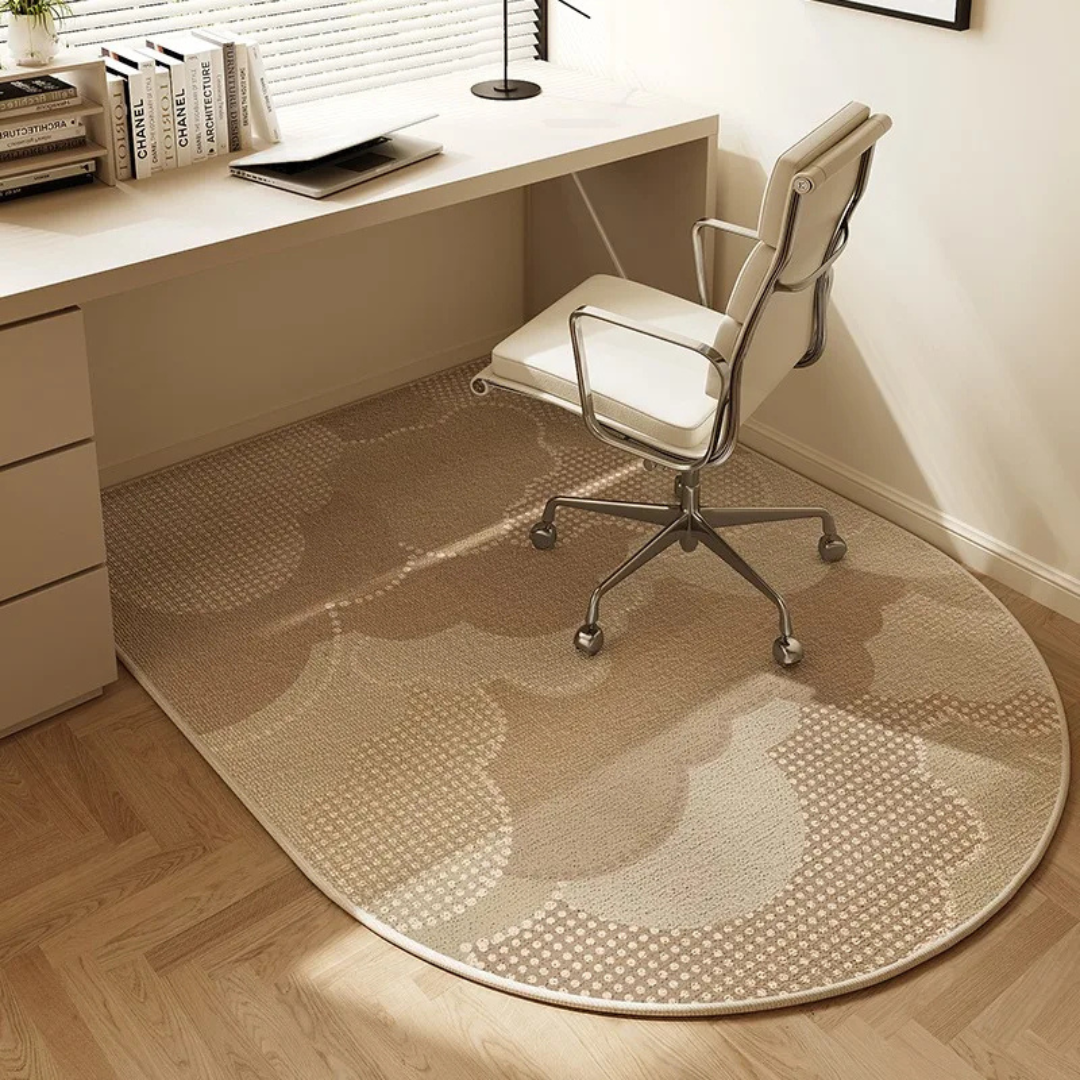 Modern Short-Loop Velour Office Chair Mat