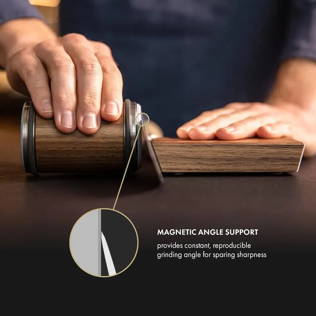 Industrial Diamond Knife Sharpener with Rolling Mechanism