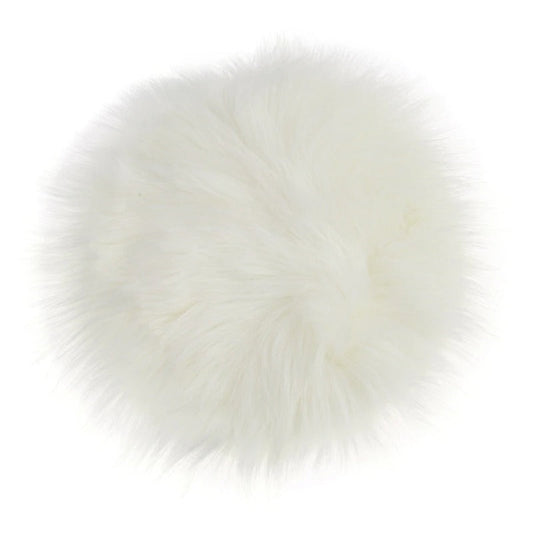 Faux Fur Round Seat Cushion 12 Inch