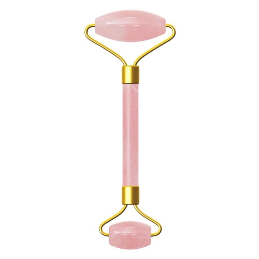 Rose Quartz Facial Roller for Anti-Aging and Puffiness Reduction