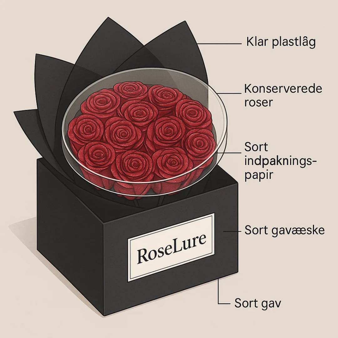 Preserved Rose Arrangement in Elegant Presentation Box