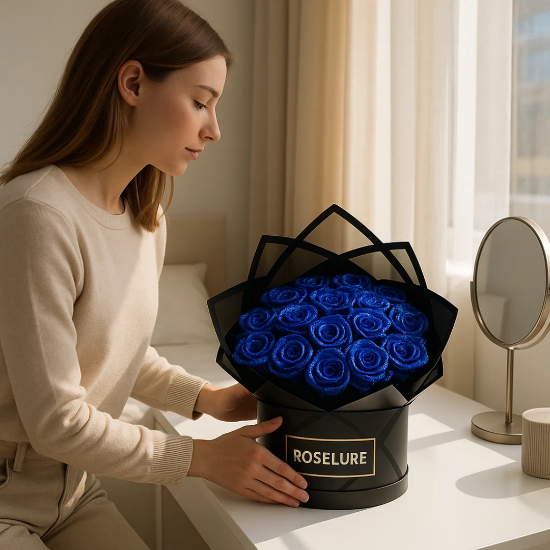 Preserved Rose Arrangement in Elegant Presentation Box