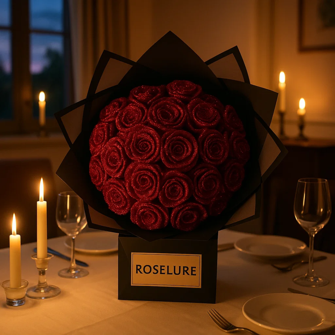 Preserved Rose Arrangement in Elegant Presentation Box