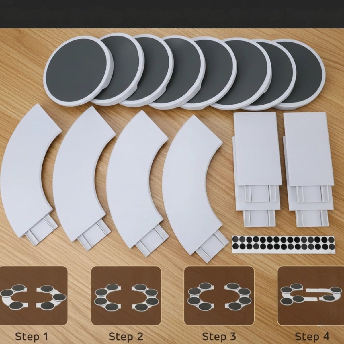 Rotating 360° Dining Turntable with Non-Slip Surface