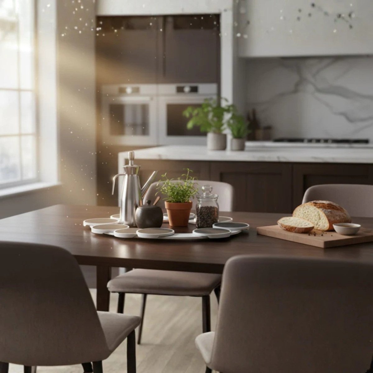 Rotating 360° Dining Turntable with Non-Slip Surface
