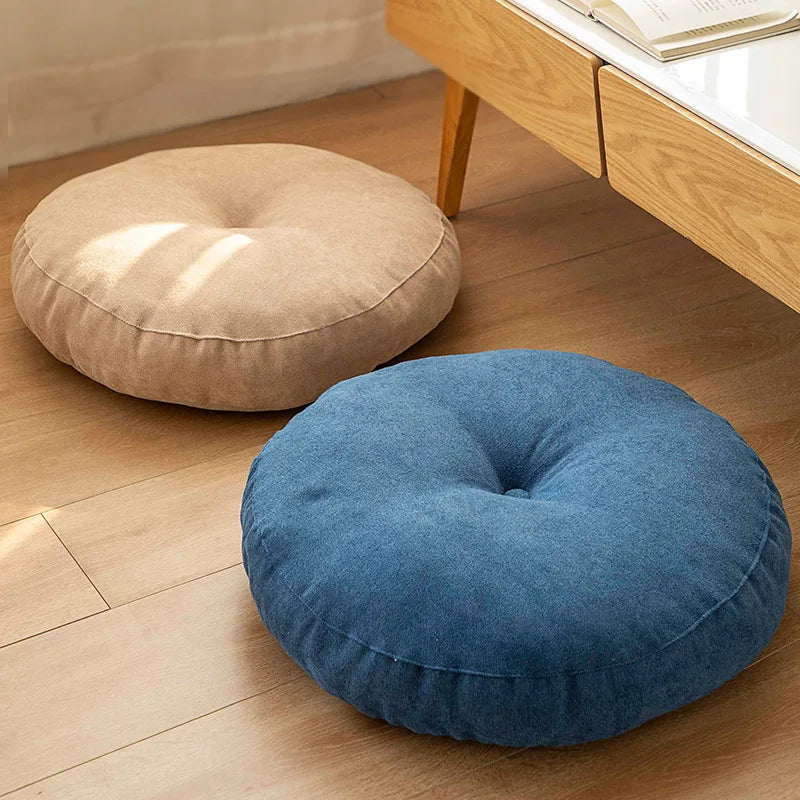 Round Handmade Meditation and Yoga Cushion
