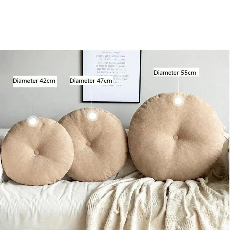 Round Handmade Meditation and Yoga Cushion