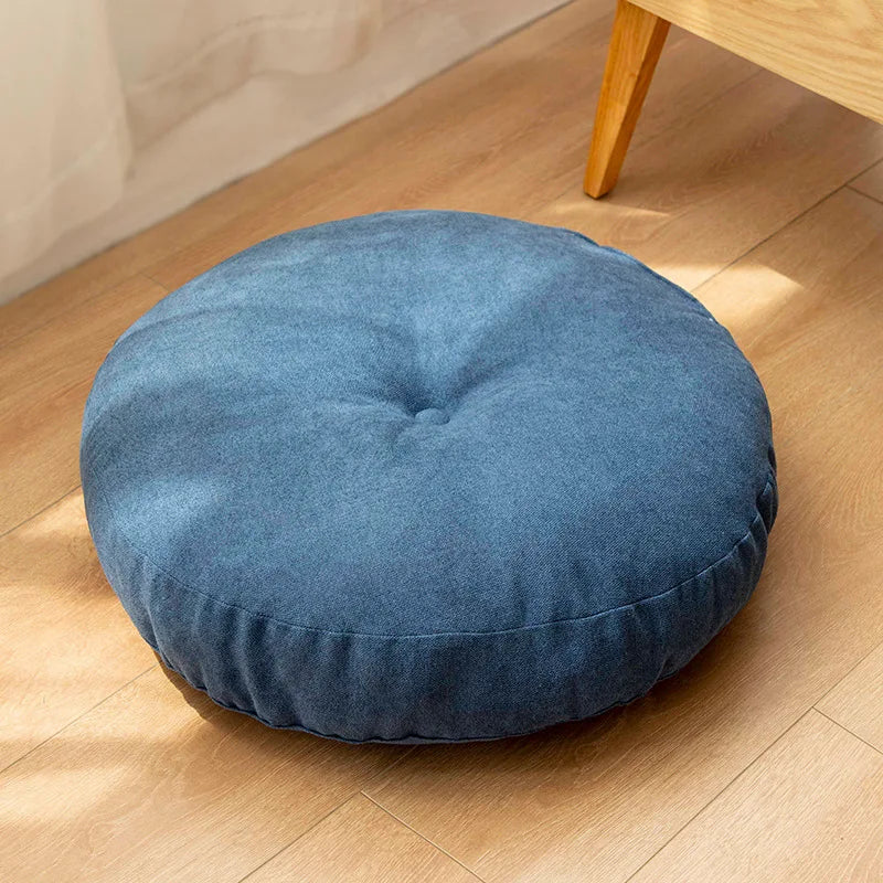Round Handmade Meditation and Yoga Cushion