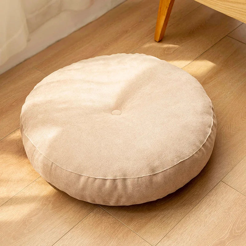 Round Handmade Meditation and Yoga Cushion