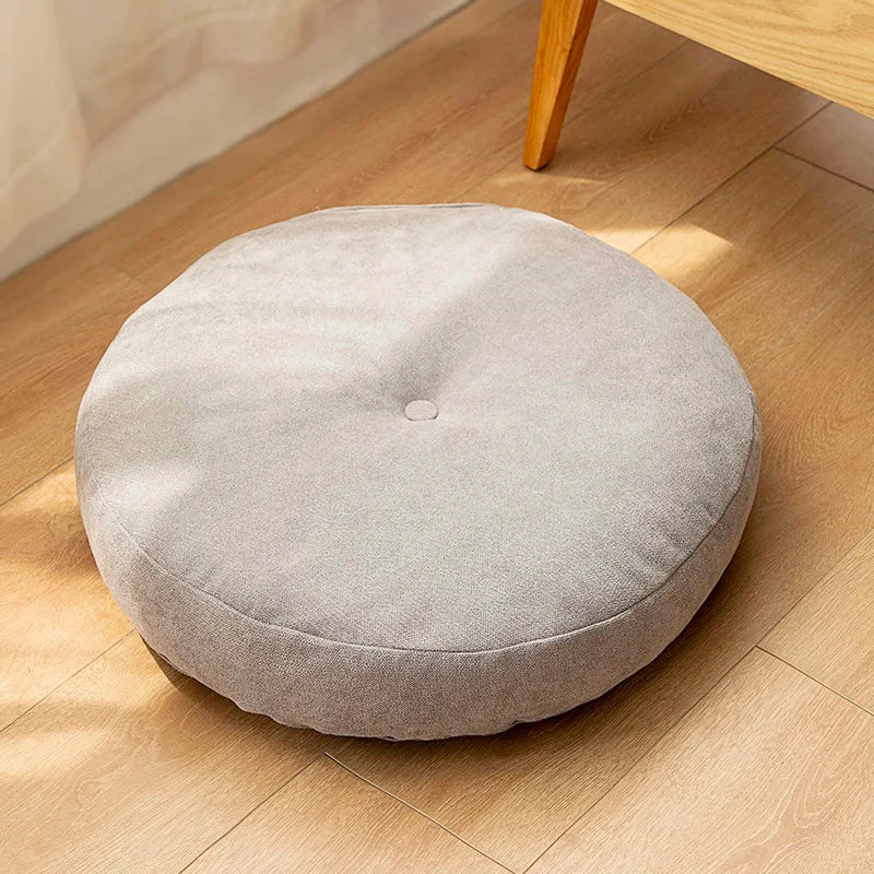 Round Handmade Meditation and Yoga Cushion
