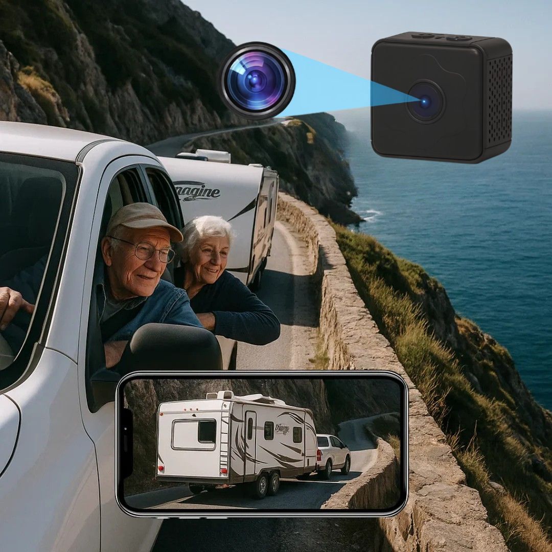 Wireless Rearview Camera with Night Vision and Magnetic Mount