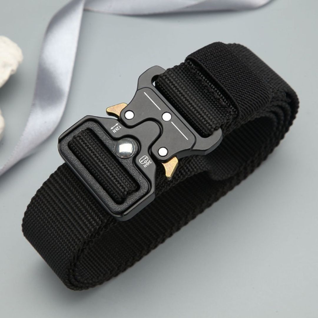 Military-Grade Outdoor Tactical Belt with Quick-Release Buckle