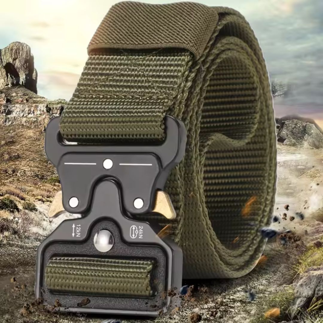 Military-Grade Outdoor Tactical Belt with Quick-Release Buckle