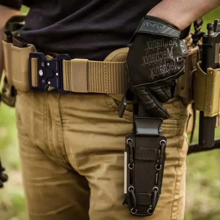 Military-Grade Outdoor Tactical Belt with Quick-Release Buckle