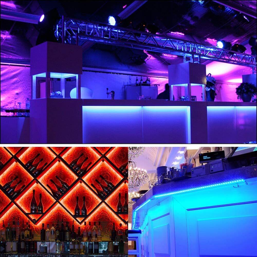 LED Light Strips 100ft with Bluetooth and Music Sync, 5050 RGB Ambient Lighting