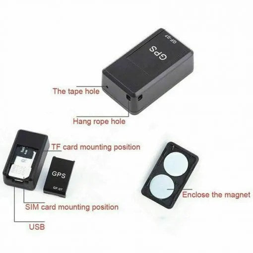 Mini Magnetic GPS Tracker with Voice Recording for Real-Time Vehicle Location