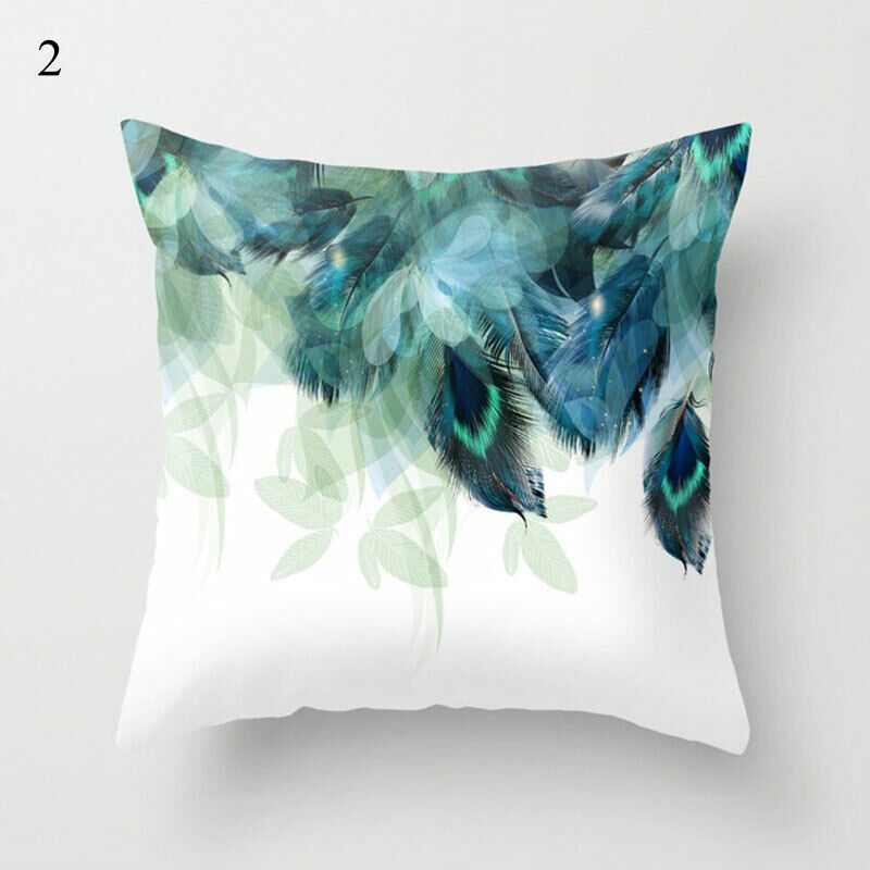 18" Abstract Art Cushion Cover Pillow Case - Multi-Colored Polyester