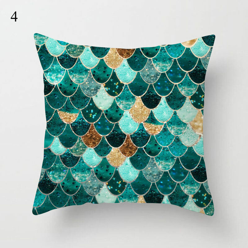 18" Abstract Art Cushion Cover Pillow Case - Multi-Colored Polyester