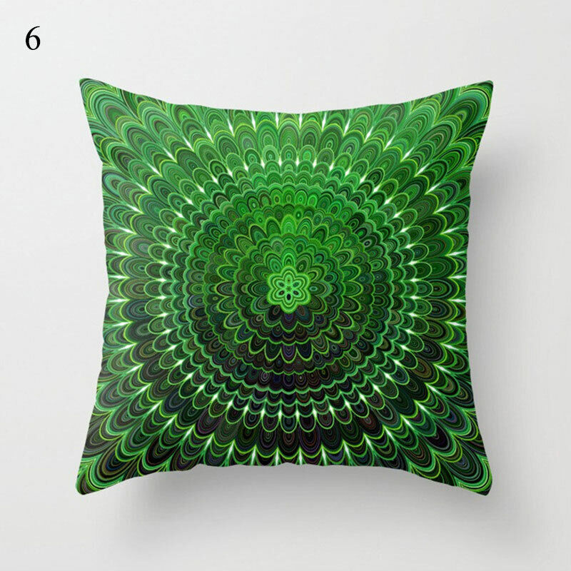 18" Abstract Art Cushion Cover Pillow Case - Multi-Colored Polyester