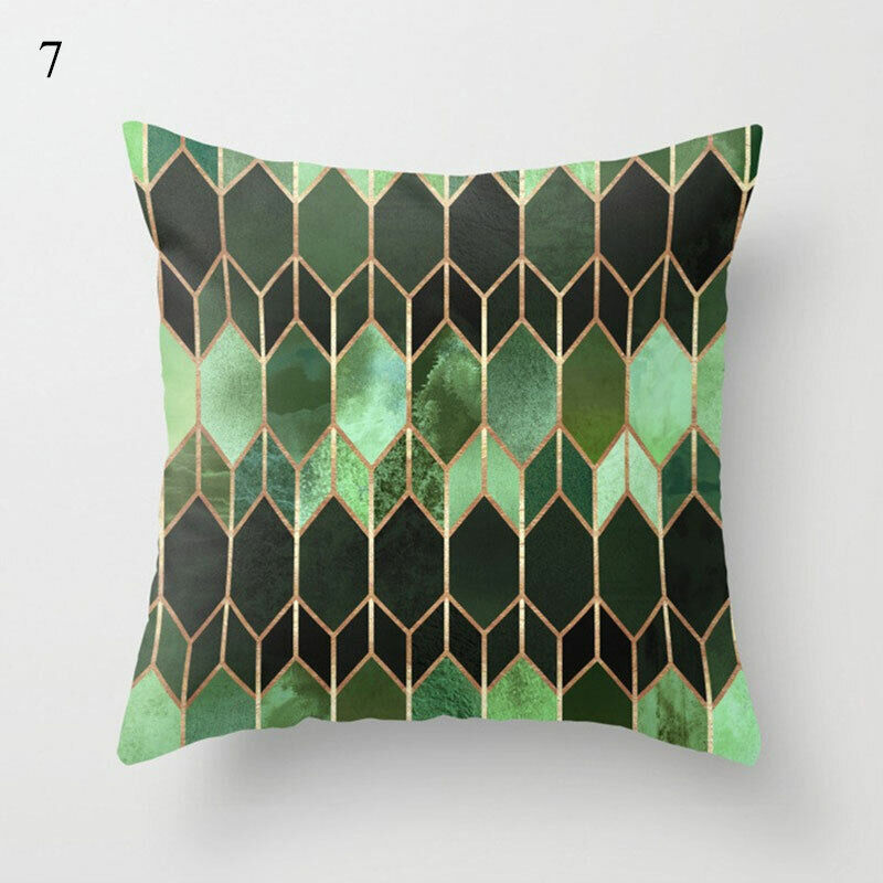 18" Abstract Art Cushion Cover Pillow Case - Multi-Colored Polyester