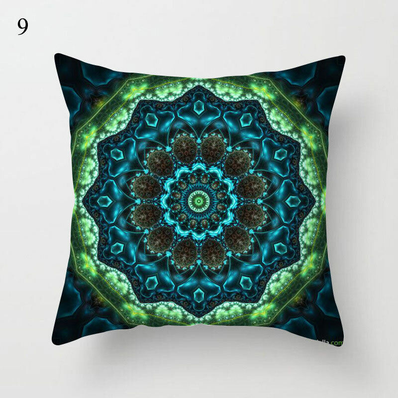 18" Abstract Art Cushion Cover Pillow Case - Multi-Colored Polyester