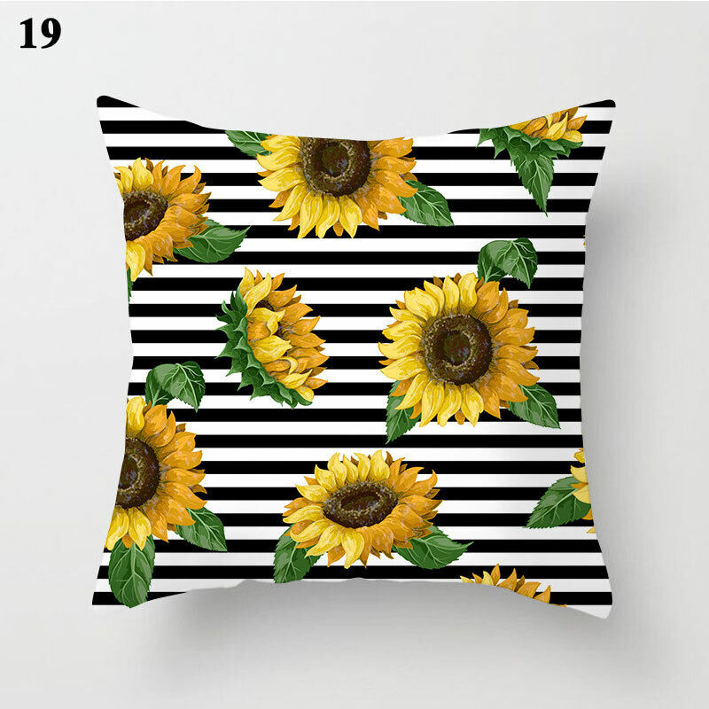 18" Abstract Art Cushion Cover Pillow Case - Multi-Colored Polyester