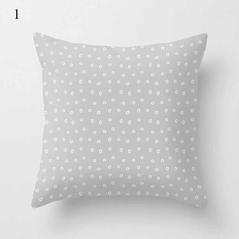18" Abstract Art Cushion Cover Pillow Case - Multi-Colored Polyester