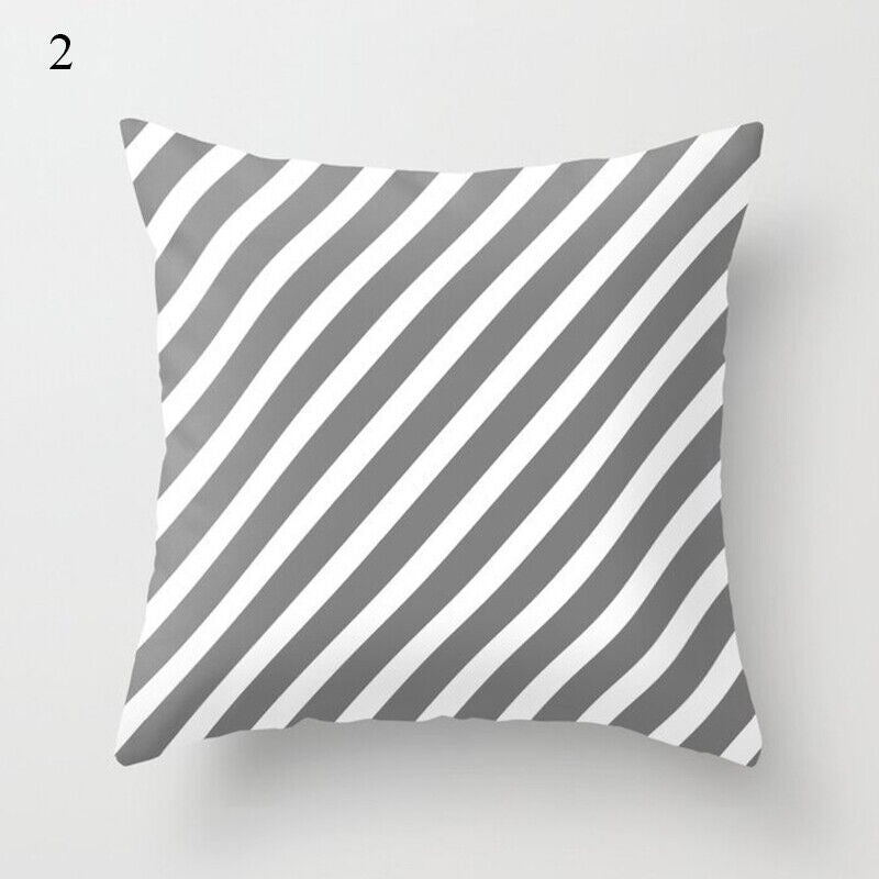 18" Abstract Art Cushion Cover Pillow Case - Multi-Colored Polyester