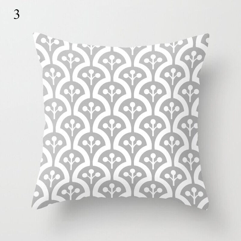 18" Abstract Art Cushion Cover Pillow Case - Multi-Colored Polyester