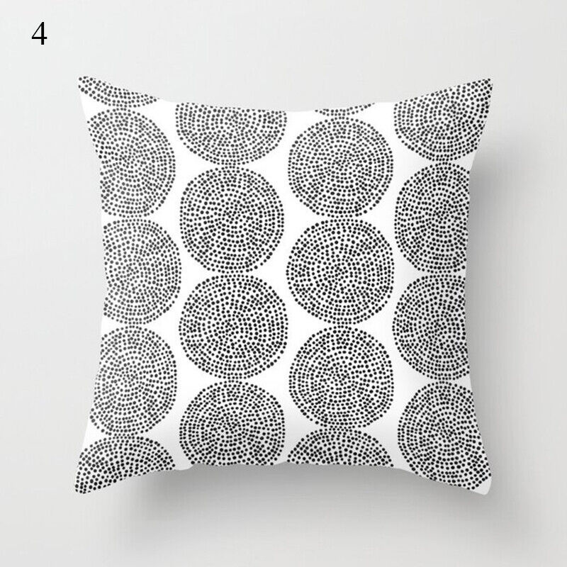 18" Abstract Art Cushion Cover Pillow Case - Multi-Colored Polyester
