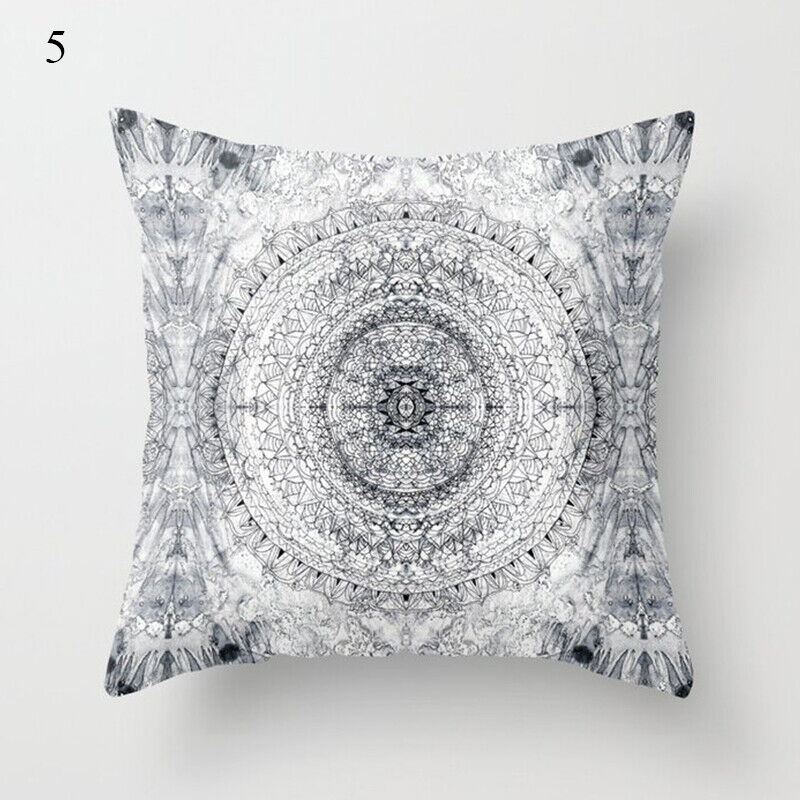 18" Abstract Art Cushion Cover Pillow Case - Multi-Colored Polyester