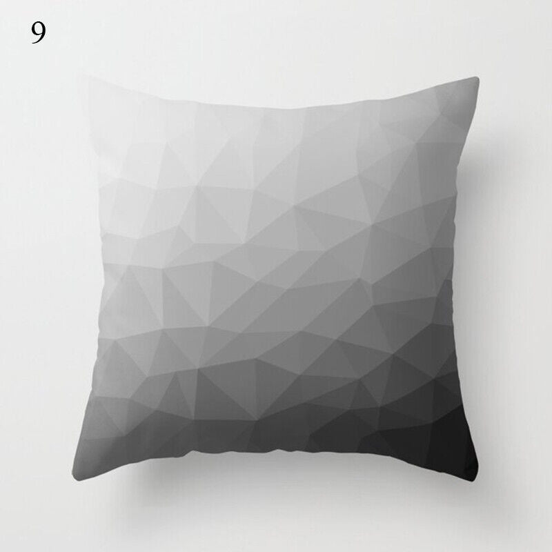 18" Abstract Art Cushion Cover Pillow Case - Multi-Colored Polyester