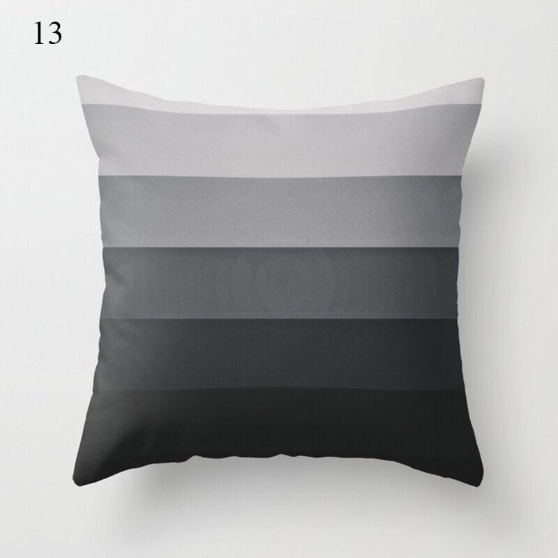 18" Abstract Art Cushion Cover Pillow Case - Multi-Colored Polyester
