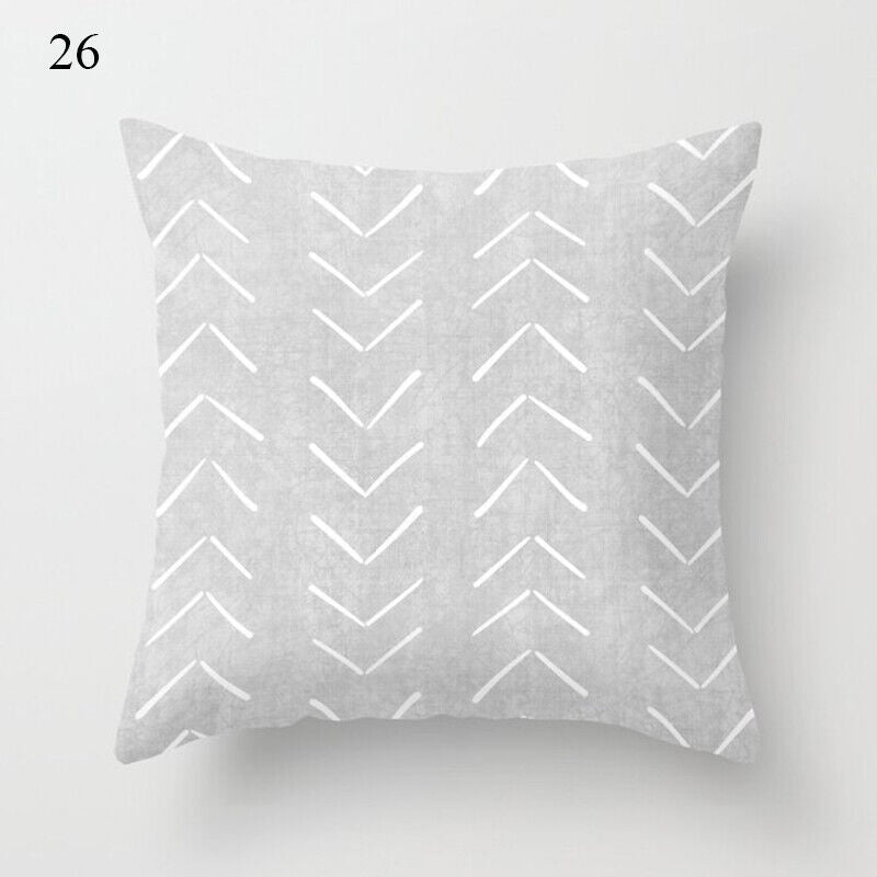 18" Abstract Art Cushion Cover Pillow Case - Multi-Colored Polyester