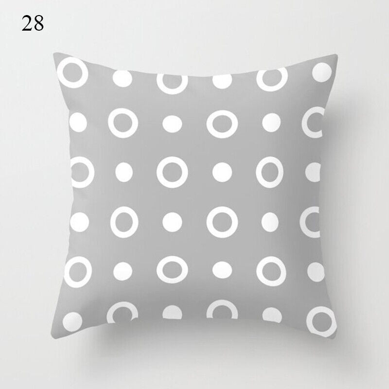 18" Abstract Art Cushion Cover Pillow Case - Multi-Colored Polyester
