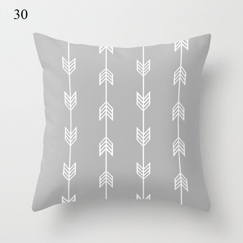 18" Abstract Art Cushion Cover Pillow Case - Multi-Colored Polyester