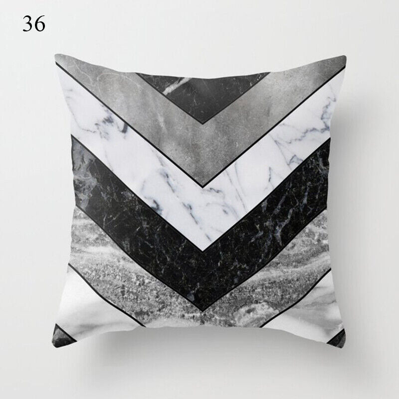 18" Abstract Art Cushion Cover Pillow Case - Multi-Colored Polyester