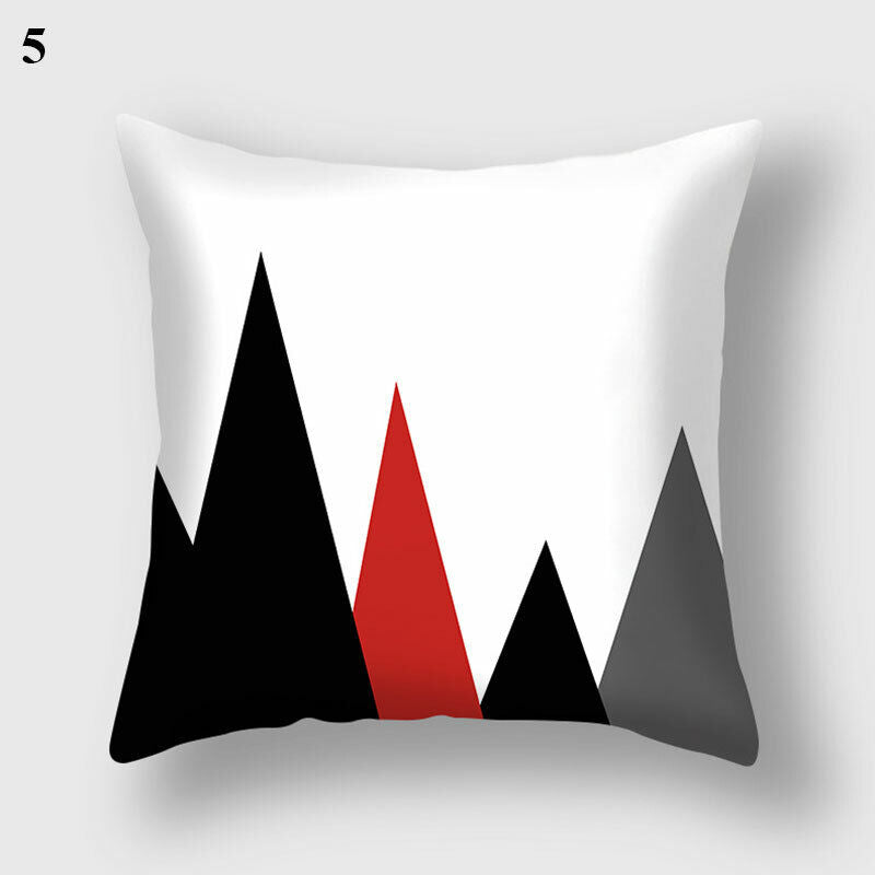 18" Abstract Art Cushion Cover Pillow Case - Multi-Colored Polyester