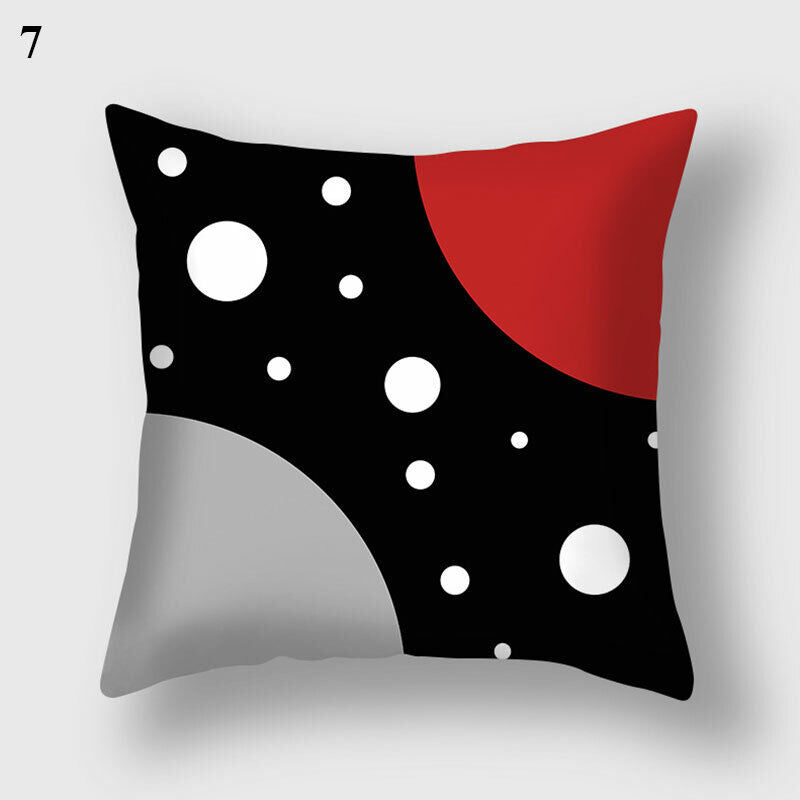 18" Abstract Art Cushion Cover Pillow Case - Multi-Colored Polyester