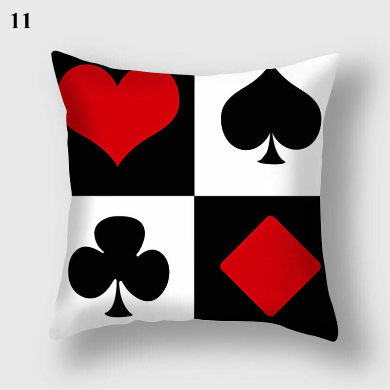 18" Abstract Art Cushion Cover Pillow Case - Multi-Colored Polyester